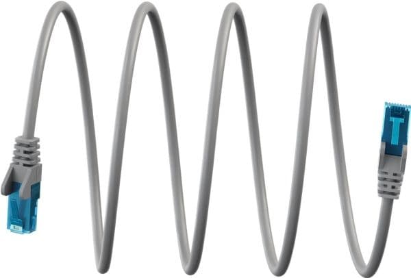 Ultraflexibel patchkabel CAT 6 A, U/UTP, grå
