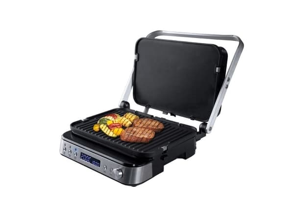 Orava GRILLCHEF3, Sort, Rustfritt stål, Rustfritt stål, Rektangulær, Knapper, Rotasjon, Rist + steketakke, 2 zone(s)