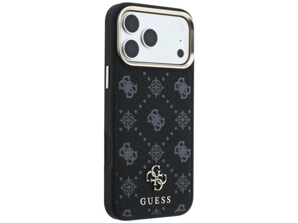 Guess Peony 4G Small Logo MagSafe Case for iPhone 17 Pro Max / 18 Pro Max - Black