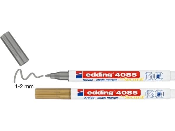 Edding 4085, Kulta, Hopea, Bullet, 2 kpl