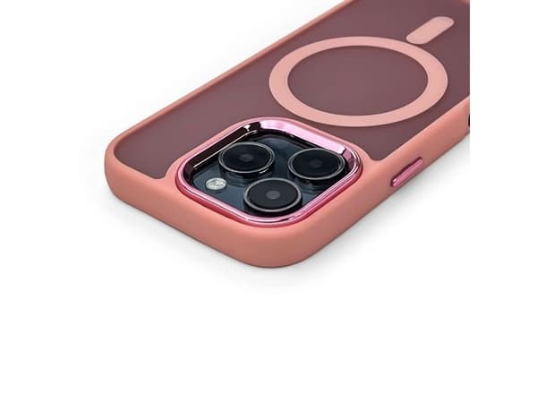 MagSafe-kompatibelt motedeksel til iPhone 17 Pro Max - rosa