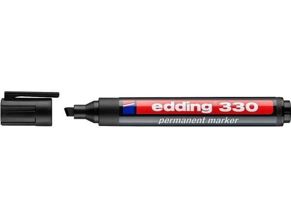 Permanent markerare Edding 330, sned, svart