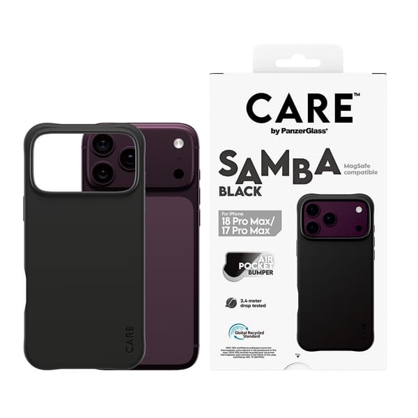 CARE by PanzerGlass Samba Case Schwarz m. MagSafe iPhone 18 Pro Max | 17 Pro Max