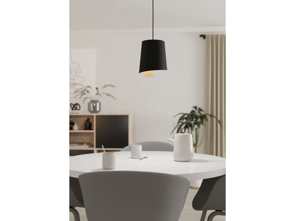 EGLO BOLIVIA pendellampe E27 Ø180 sort
