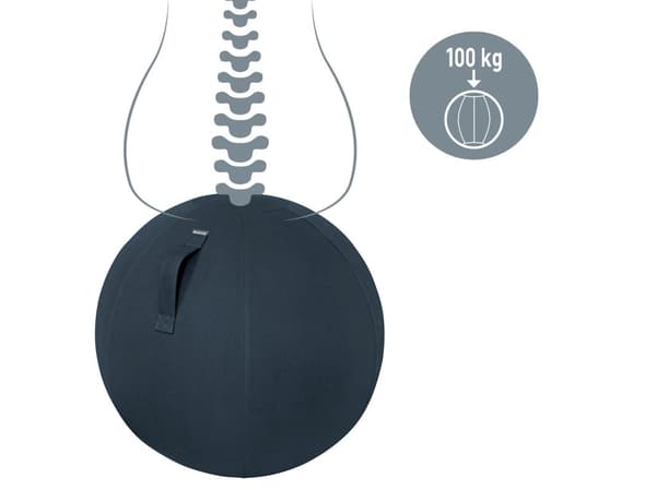 Balansboll Leitz Ergo Cosy Active, grå, Ø65 cm