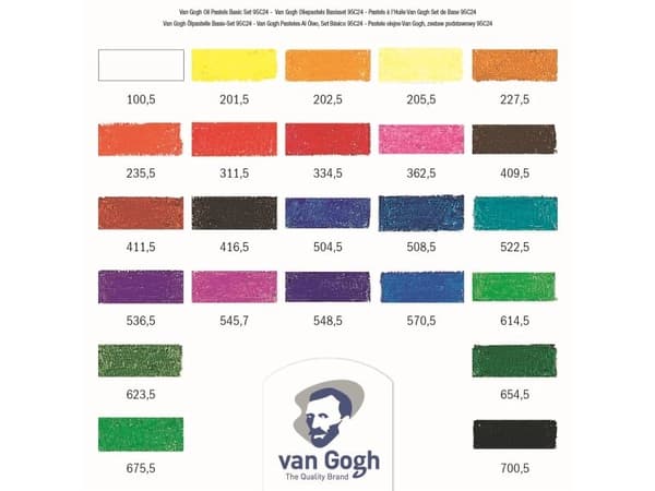 Van Gogh oljepastell basic-set | 24 färger