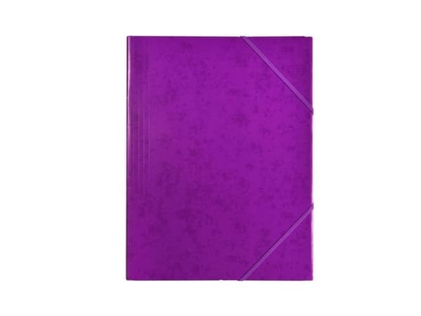 Resårmapp i papper lila – (48 st.)