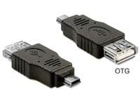 Delock - USB-adapter - mini-USB typ B (hane) till USB (hona) - USB 2.0 OTG