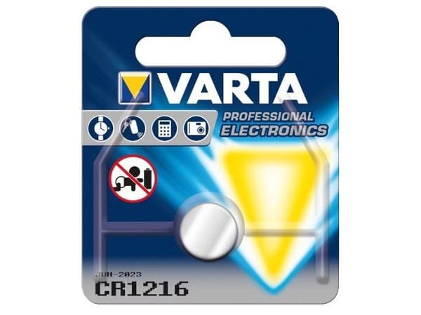 Varta Electronics - Batteri CR1216 - Li - 25 mAh