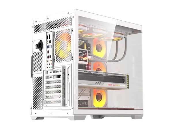 Darkflash C280 kabinett hvit + 7 vifter