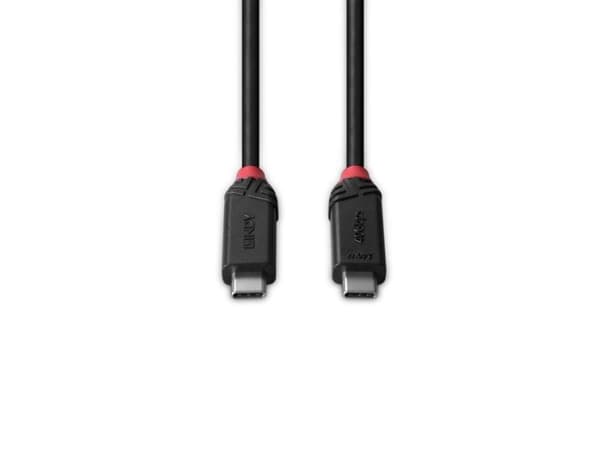 Lindy 0.5m USB4 240W Type C Cable 40Gbps Black Line (37000)