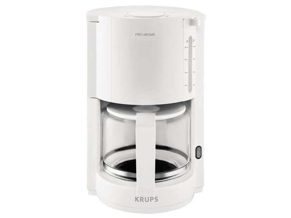 Krups F30901, Kaffebrygger (drypp), 1050 W, Hvit