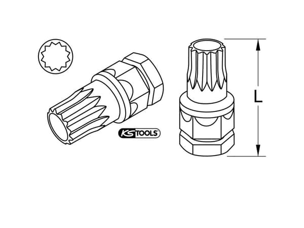KS Tools 503.8155 multi-tand bit 1 stk