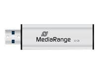 MediaRange SuperSpeed - USB flash-enhet - 32 GB - USB 3.0 - svart/silver