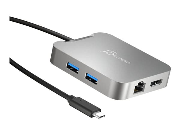 j5create JCD391-N - Mini-dock - USB-C / Thunderbolt 3 - HDMI - 1GbE