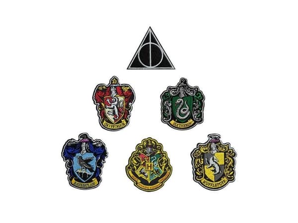 Harry Potter broderet emblemer, 6 stk
