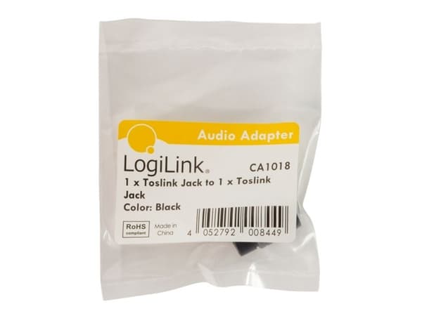 LogiLink CA1018, Toslink, Toslink, Sort