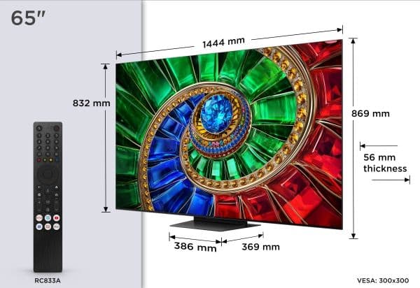 TCL 65RM7L - LED-bakgrunnsbelyst LCD TV
