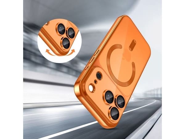 Tech-Protect MagFlex MagSafe-skal för iPhone 17 Pro - transparent orange