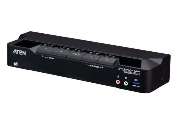 ATEN CS1924A KVMP-switch 4-vägs - DisplayPort - USB 3.0 - 8K (CS1924A)