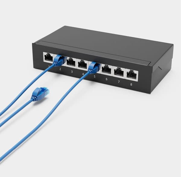 shiverpeaks BASIC S- Slim patch-kaapeli Cat. 6 U/UTP 3.0 m blå 2x RJ45 (BS08-22041)