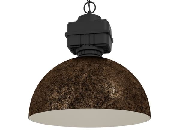 EGLO ROCKINGHAM pendellampe E27 rustbrun/svart
