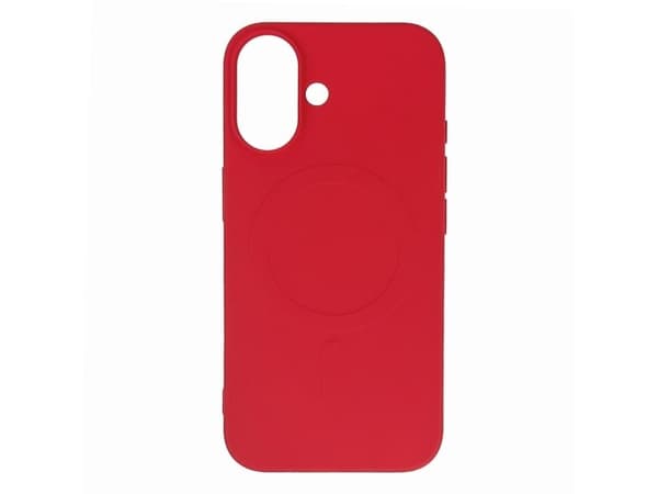 Liquid Silicone Case MagSafe för Samsung Galaxy S25 - röd