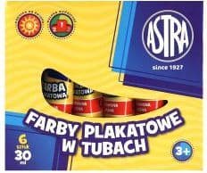 Astra affischtusch/affischfärg 30 ml ljusröd