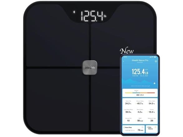 iHealth HS2SPRO Nexus Pro trådløs kroppsvektskala, sort