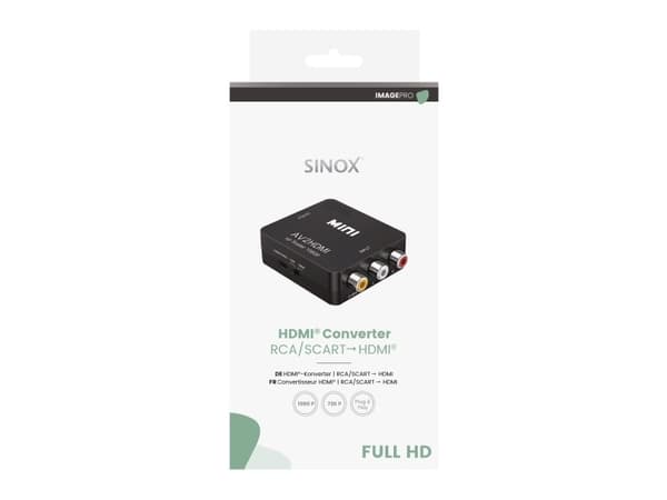Sinox adaptor RCA/Scart til HDMI