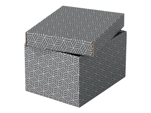 Esselte Home - Lagerboks - small - grå (en pakke 3)