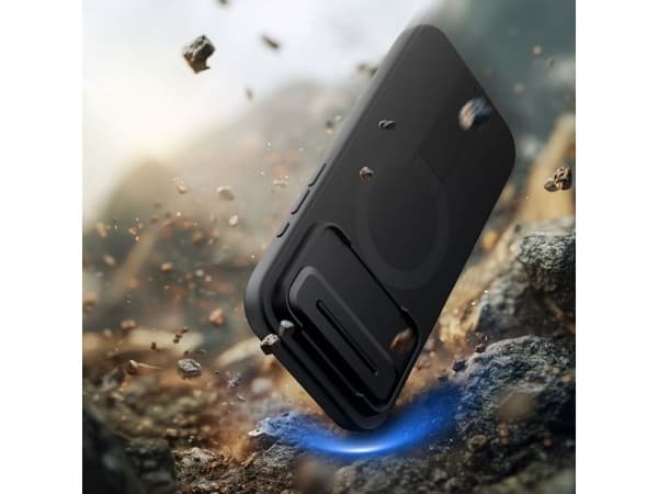 Tech-Protect Kevlar Aura MagSafe-deksel til iPhone Air - Svart