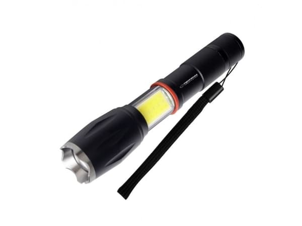 Esperanza Dione, Lommelykt, Sort, Knapper, LED, 2 lamper, 3 W