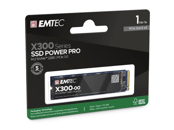 Emtec X300, 1 TB, M.2, 2500 MB/s