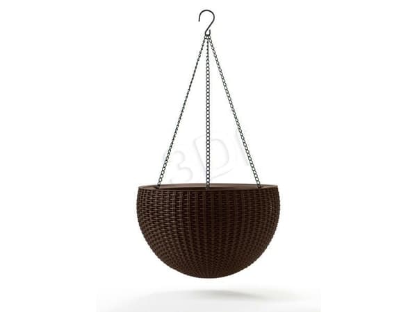 Curver Keter HANGING SPHERE PLANTER Pot Brown 521
