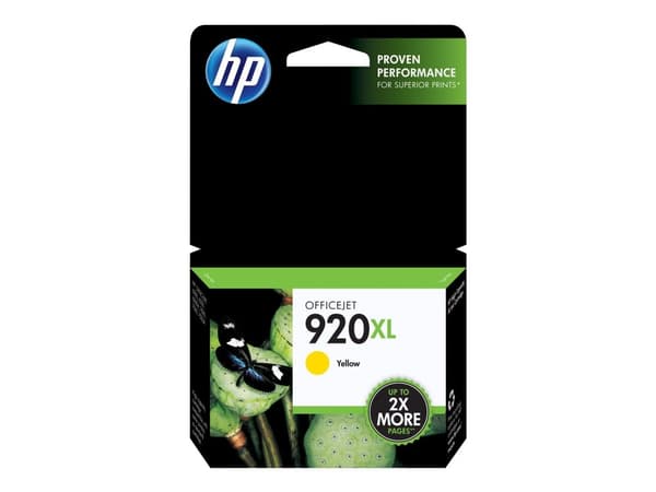 HP 920XL - 6 ml - Lång livslängd - gul - original - bläckpatron - för Officejet 6500, 6500 E709a, 6500 E709c, 6500A, 6500A E710a, 7500A