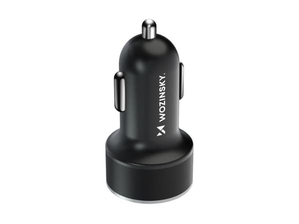 Wozinsky bil-lader USB-C USB-A 36W - svart