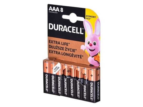 Duracell Basic MN2400 BL8 AAA alkalisk