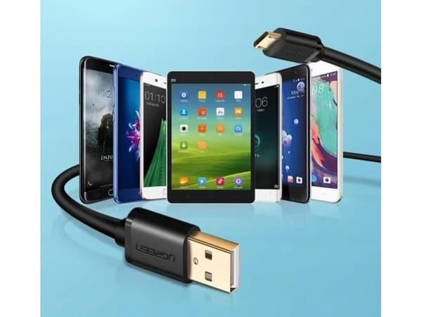 Ugreen 60118, 2 m, USB C, USB A, USB 2.0, Sort