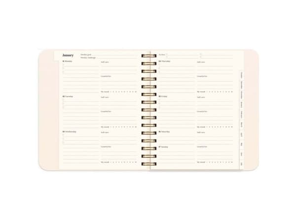 Life Planner Delicate Flowers 2027