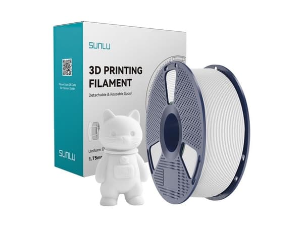 Sunlu PLA Matte filament (hvit)