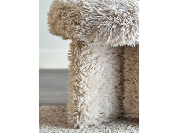 BLOOMINGVILLE Frikka Pouf, luonnonväri, polyesteri