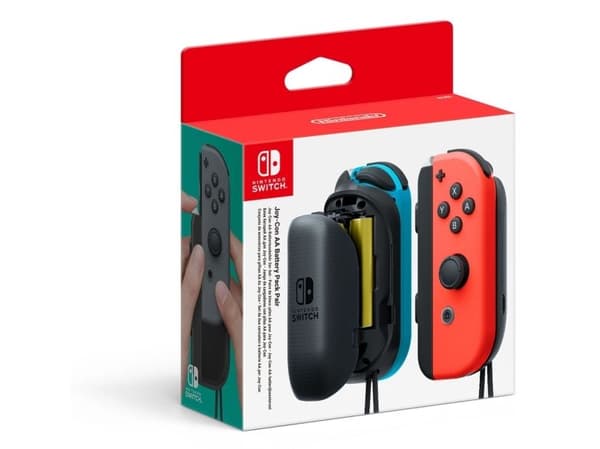 Nintendo Switch Joy-Con AA Battery Pack Pair, Setti, Nintendo Switch, Musta, Harmaa, Matta, Nintendo Switch Joy-Con, 4 kpl