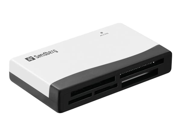Sandberg Multi Card Reader - Kortläsare (MS, MMC, SD, xD, CF, TransFlash, microSD, SDHC, MS Micro) - USB 2.0