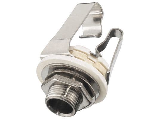 Monacor T-213J, 6.3 mm, Rustfrit Stål, Krom, 9 mm