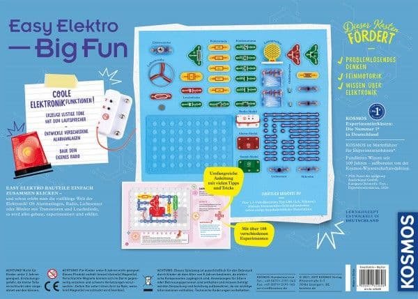 Kosmos Easy Elektro - Big Fun, Elektronikkit, Elektricitet, 8 År, Multifärg