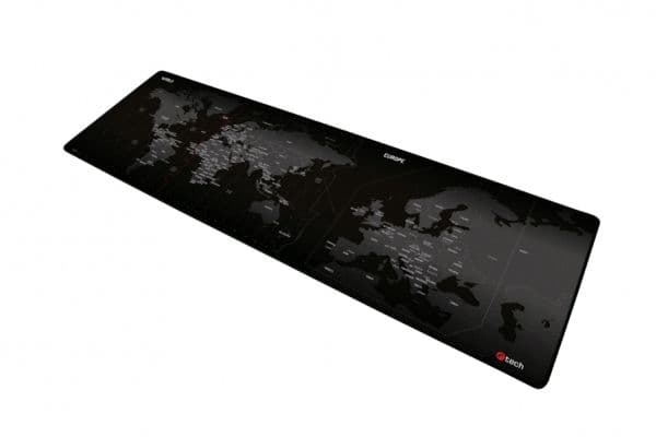 C-TECH MP-01W, Sort, Bilde, Stoff, Antiskliunderlag