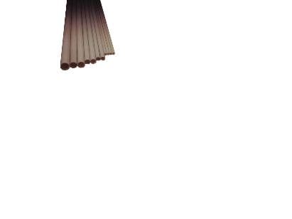 WAVIN styvt plaströr, PVC 40 mm (1 1/2), gul/vit, 4 meter