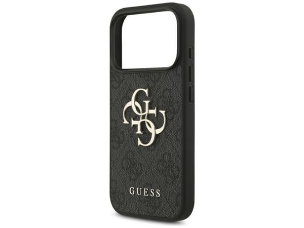 Guess 4G stort logodeksel til iPhone 17 Pro - Svart