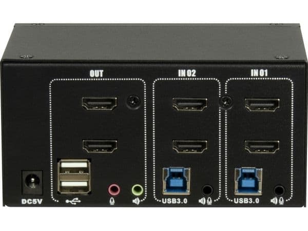 Eaton Inter-Tech IPC KVM-switch AC-22HUS HDMI, 4K@60Hz